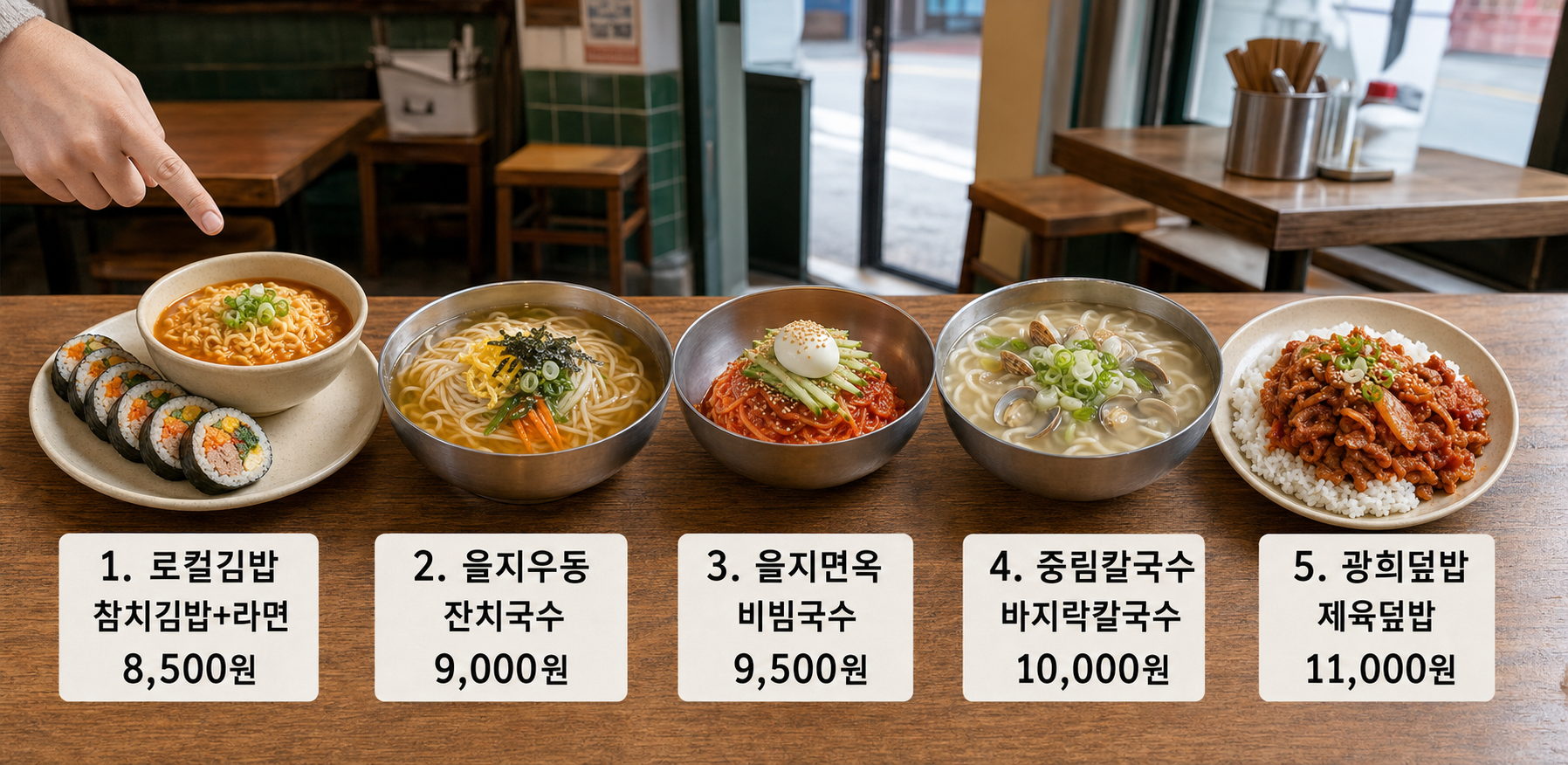 을지로 혼밥 맛집 가성비 좋은 5곳