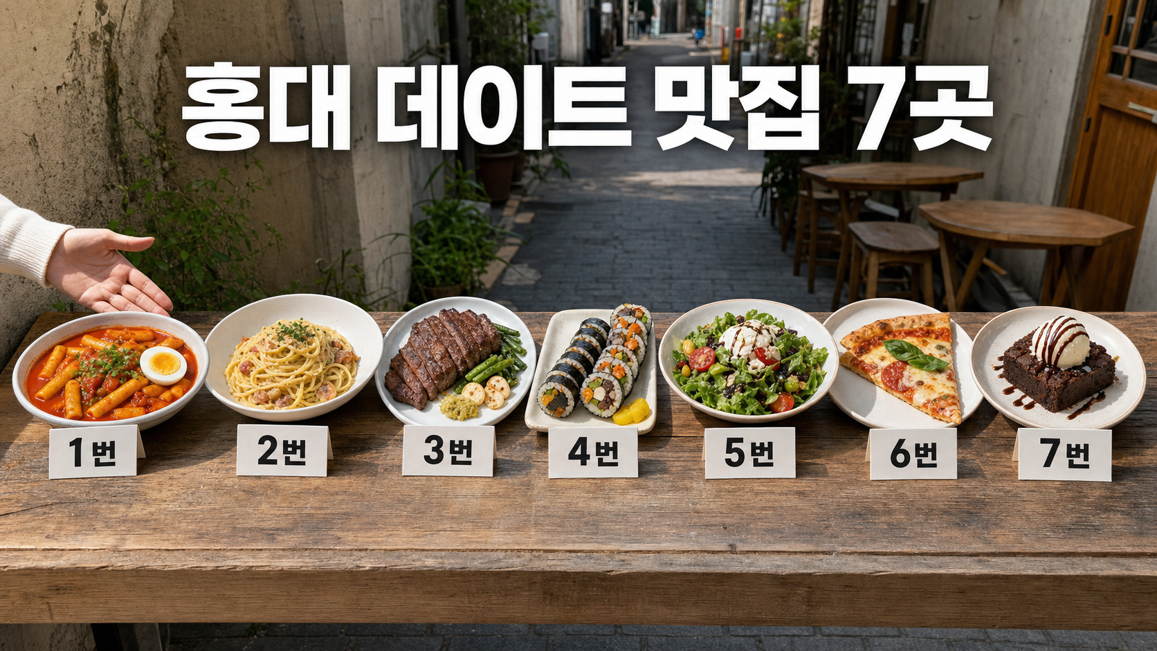 홍대 데이트 맛집 7곳 – 예약 없이 즐기는 주말 코스